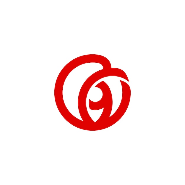 Шаблон логотипа орлиного глаза