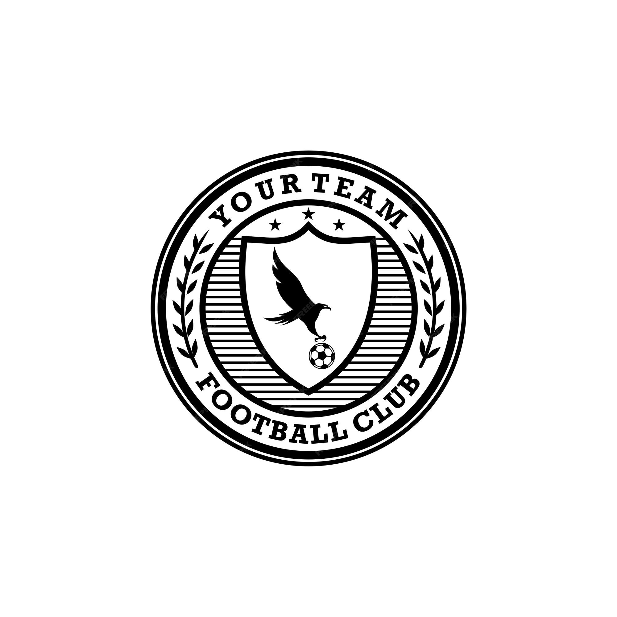 Premium Vector | Eagle football club badge vector logo design