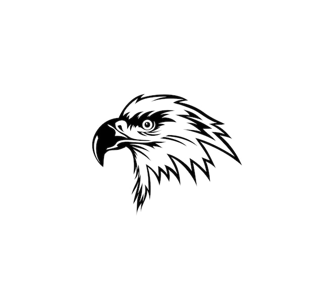 Eagle gezicht mascotte kunst vector design