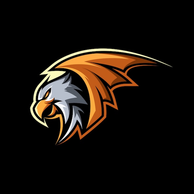 EAGLE HAWK BIRD MASCOT ILLUSTRATION