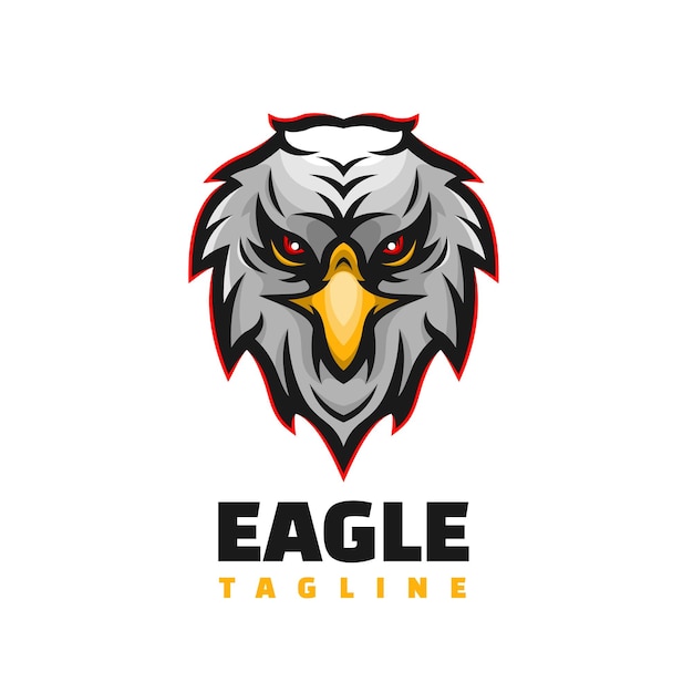 eagle head character mascot logo