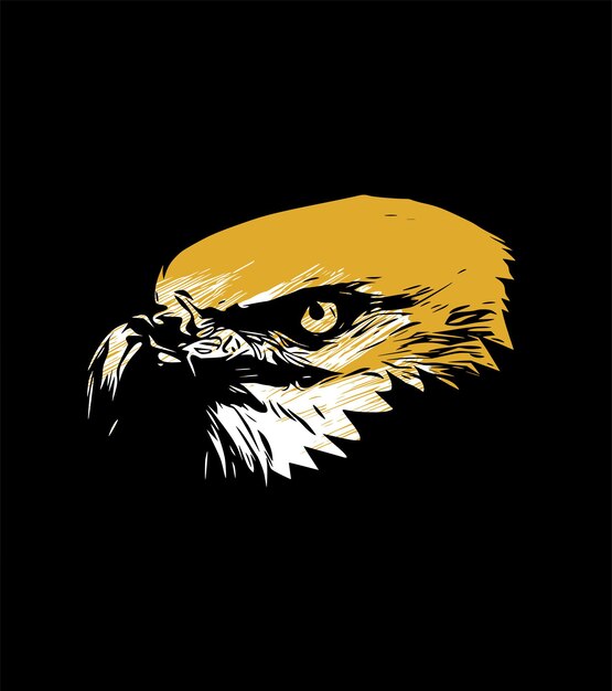 Eagle head conceptual artwork