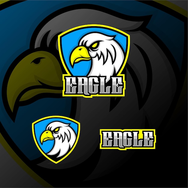Логотип киберспорта с головой орла
