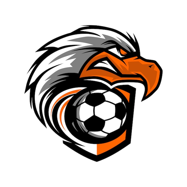 Eagle head football team logo