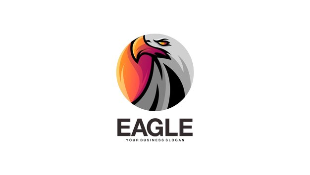 Eagle Head logo abstract vector template