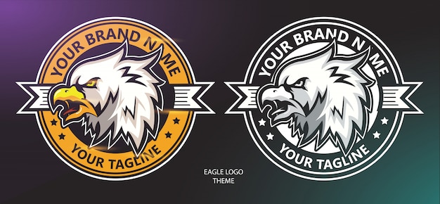 Set logo eagle head