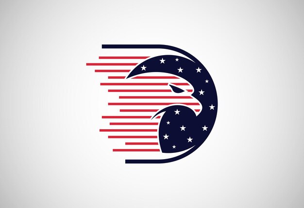 Vector eagle head logo vector illustration mascot head of an eagle