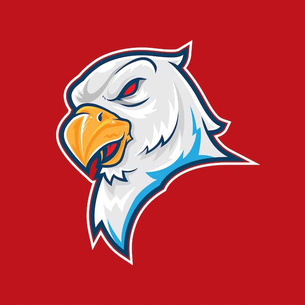 Logo della mascotte di eagle head