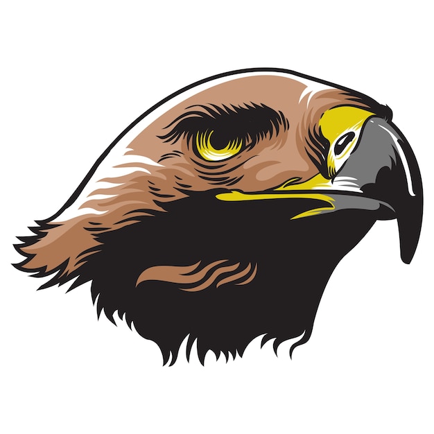 Vector eagle head mascot logo