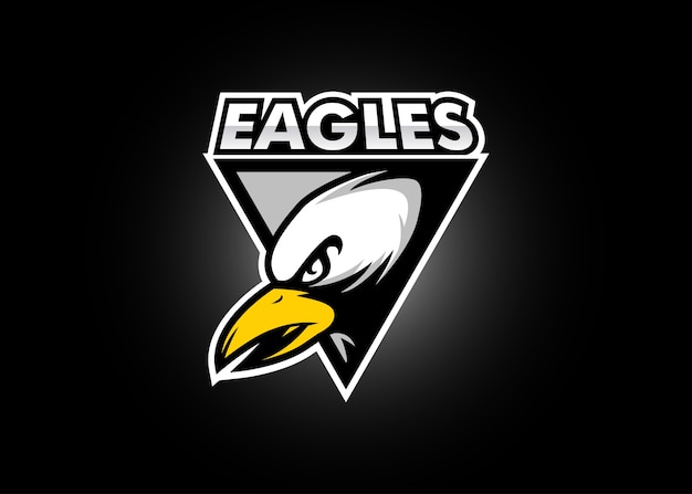 Logo della mascotte di eagle head