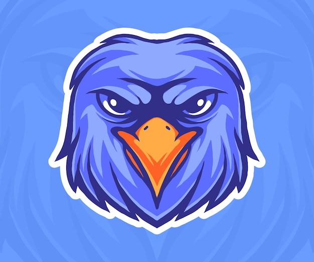 Eagle head mascot vector illustration.