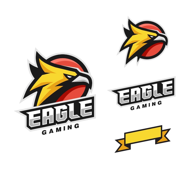 Eagle head sport style vector template