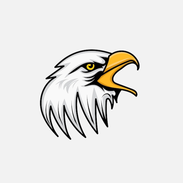 Vector eagle head vector design graphic on white background