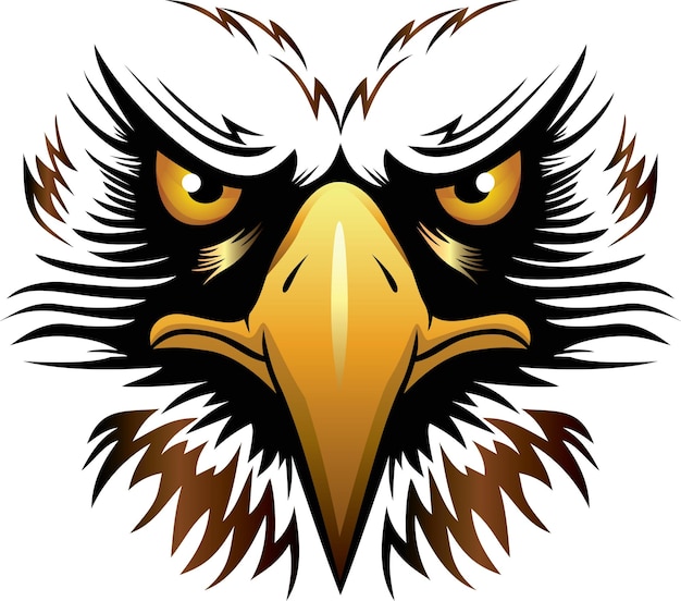 Eagle head vector illustration can be used for mascot logo apparel and more