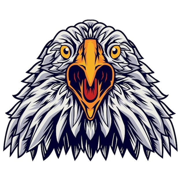 Eagle head vector illustration