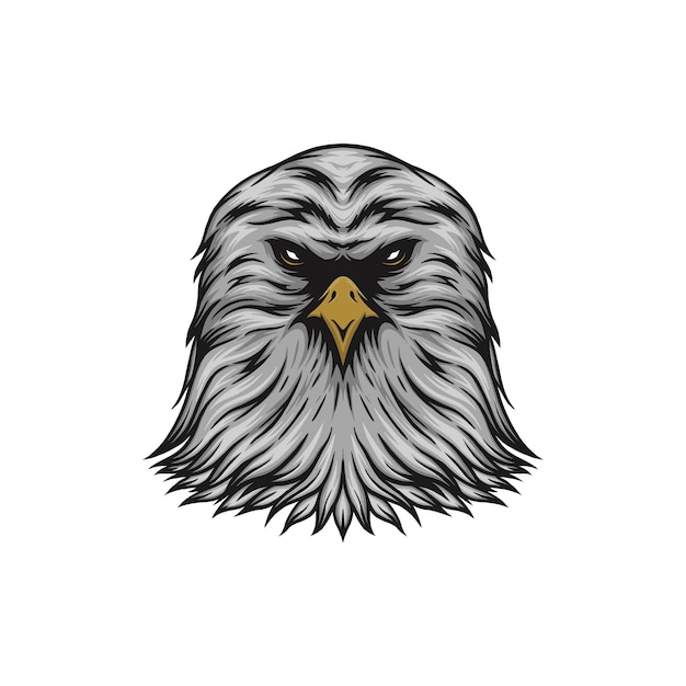 Vector eagle head vector illustration