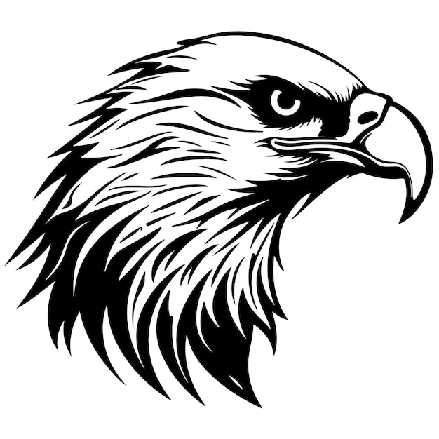 鷹の頭のベクトルロゴ
