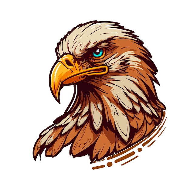 Eagle head vector