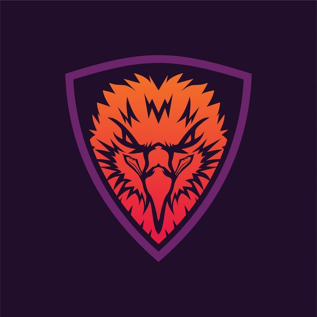 Eagle hoofd illustratie logo