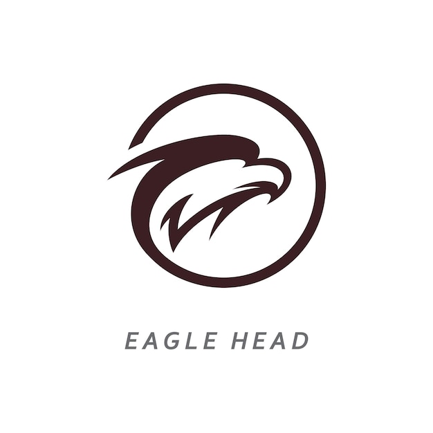 Eagle hoofd logo vector illustratie ontwerp