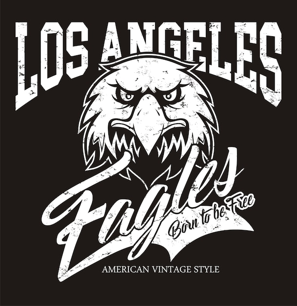 Eagle hoofd logo voor t-shirt