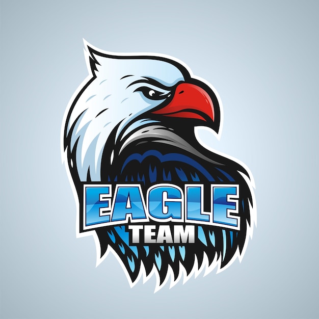 Eagle hoofd mascotte ontwerp vector