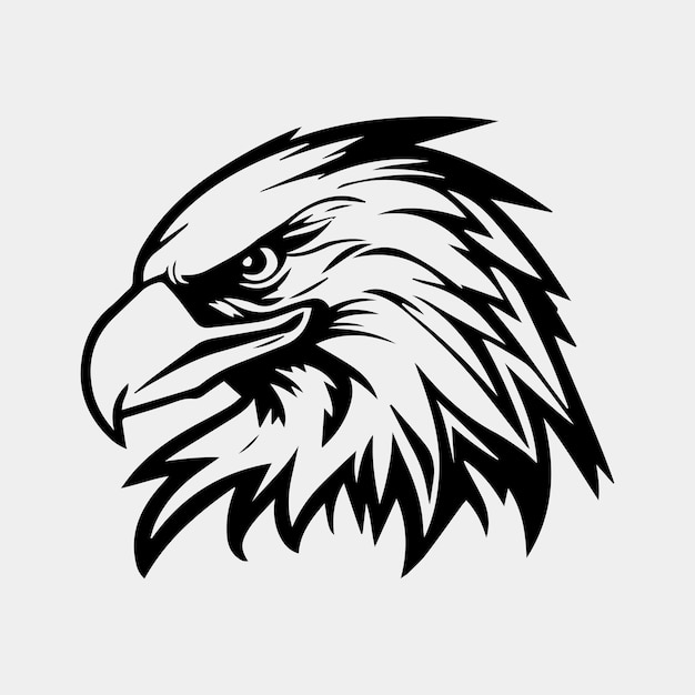 Eagle hoofd vectorillustratie kan worden gebruikt voor mascotte logo kleding en meer