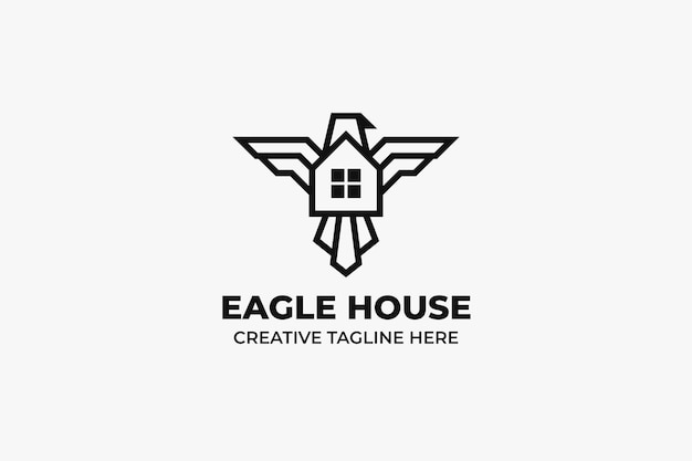 Минималистский логотип eagle house