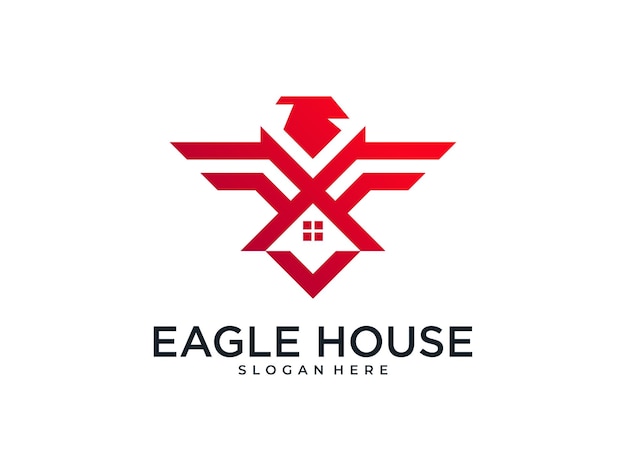 Eagle house technology logo design