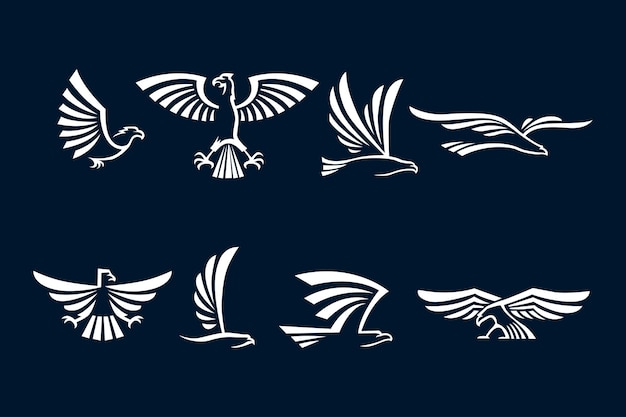 Eagle icons set