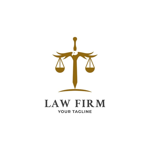 Premium Vector | Eagle law firm office logo design