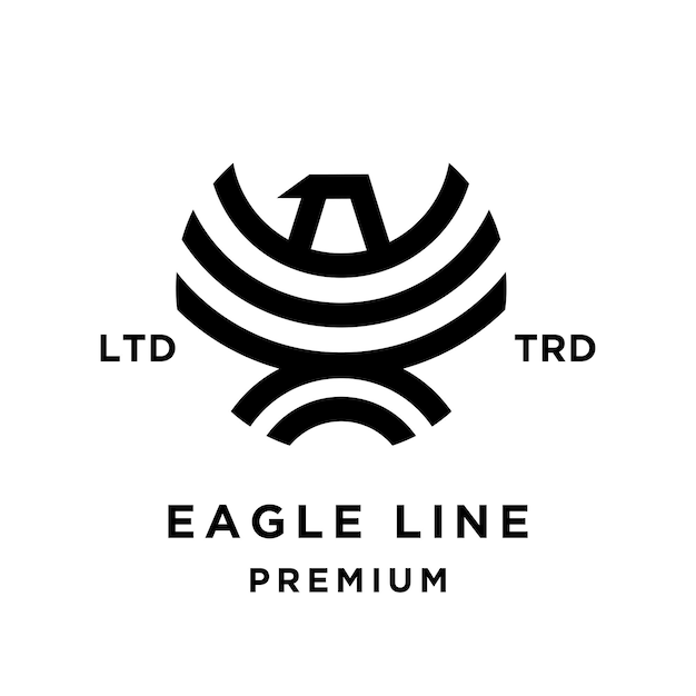 Eagle Line abstracte logo pictogram ontwerp illustratie