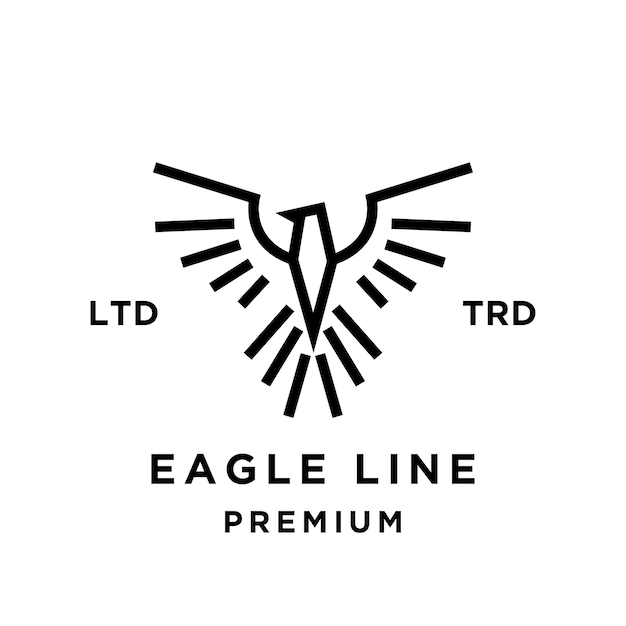 Eagle Line abstracte logo pictogram ontwerp illustratie