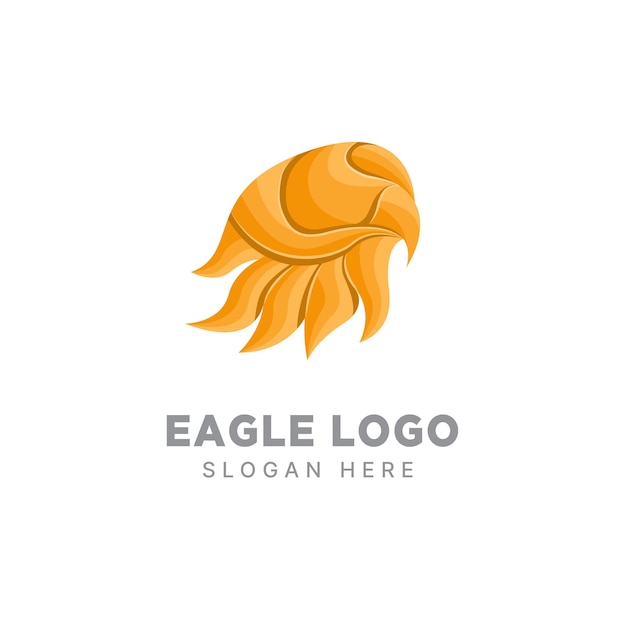 Modello colorato sfumato logo eagle