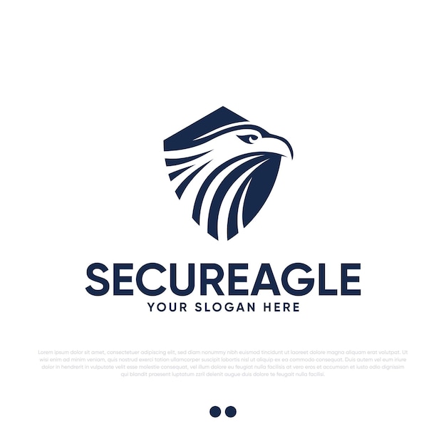 Eagle logo design premium vector