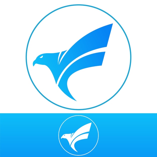 Vector eagle logo design sample