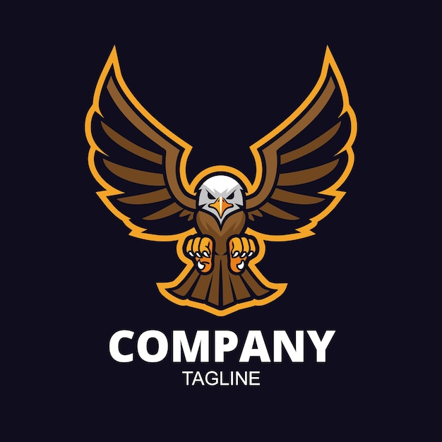 Vector eagle logo design template