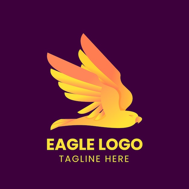 Vector eagle logo design template