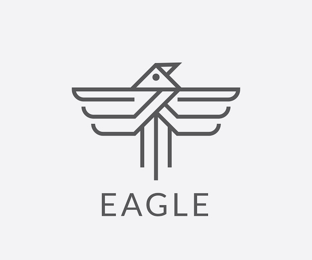 Vector eagle logo design template