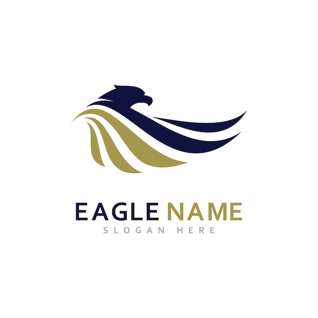 Вектор дизайна логотипа орла орлиные крылья векторный символ иллюстрация шаблона