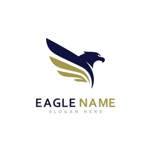 Eagle Logo Design Vector Eagle wings vector symbol Template illustration