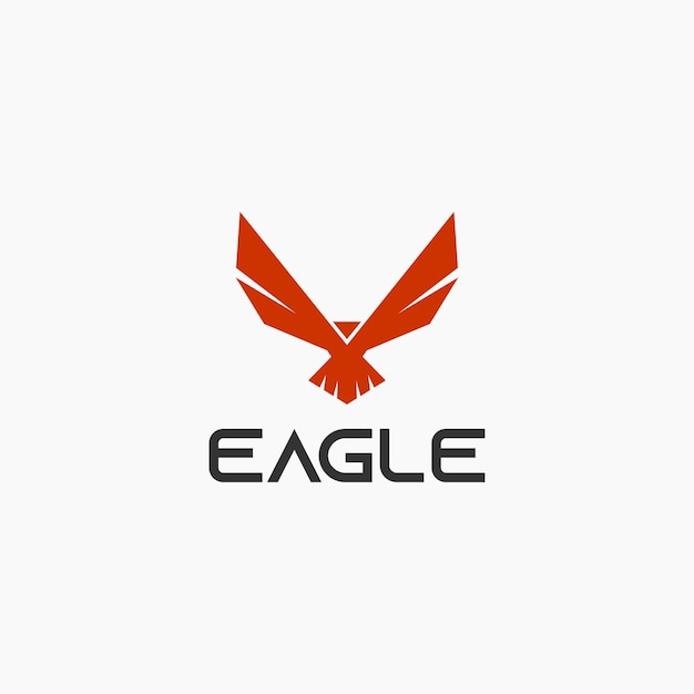 Vector eagle logo design vector