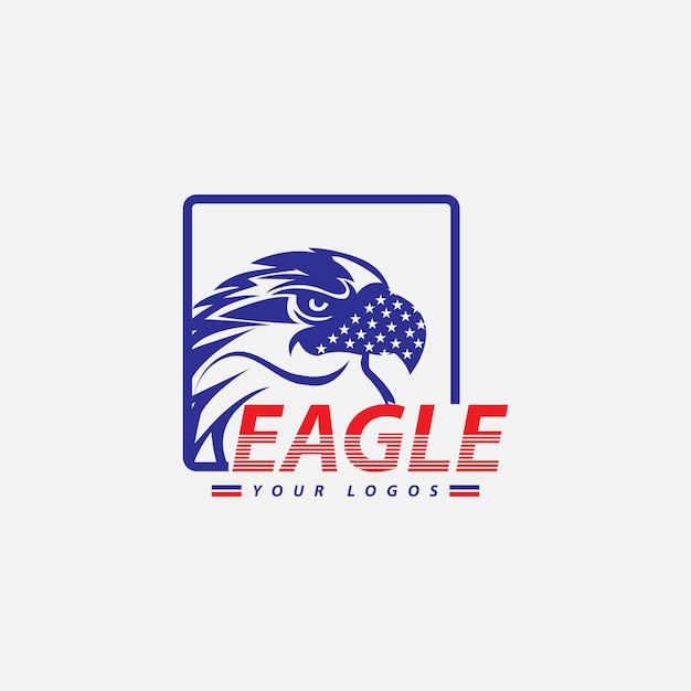 Vettore disegno logo eagle