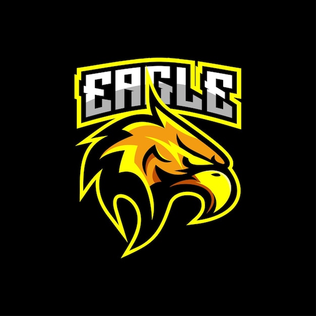 Eagle-logo esport gaming-ontwerpmascotte