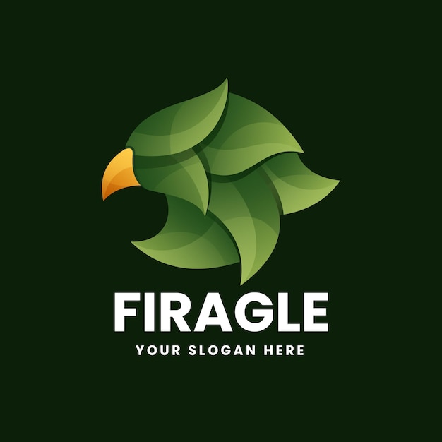 Eagle Logo Gradient Vector Illustration
