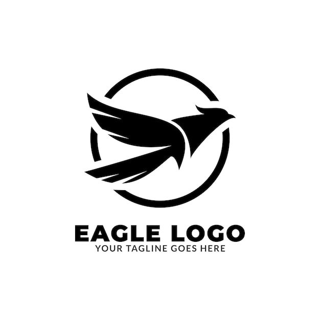 Eagle-logo. Hawk embleemontwerp bewerkbaar voor uw bedrijf. Vector illustratie.