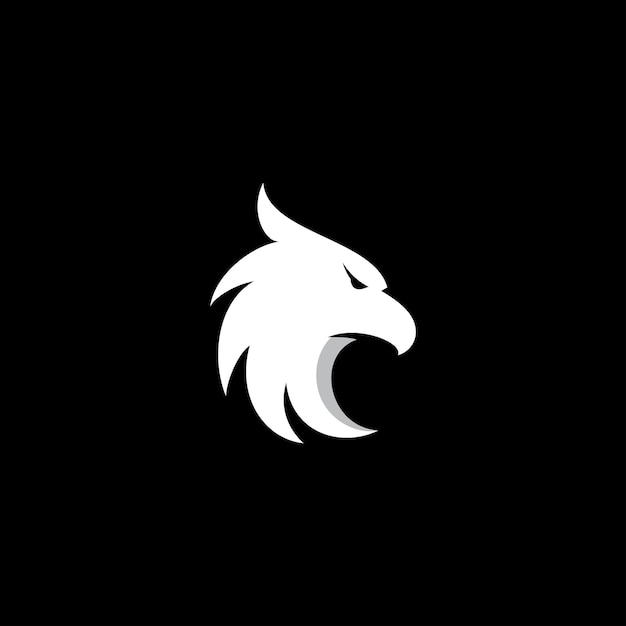 Eagle logo icon design vettore testa di falco