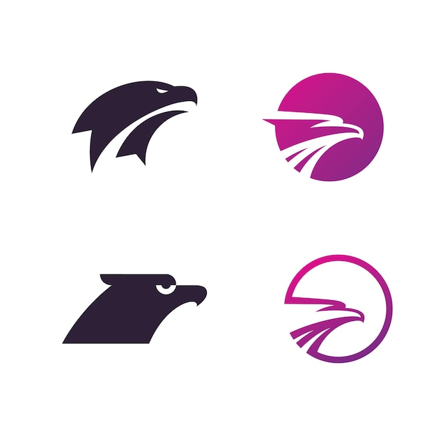 Vector eagle logo icon design vector illustration