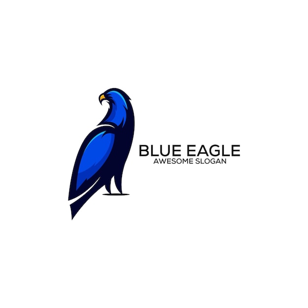 Eagle logo mascotte ontwerp kleurrijk