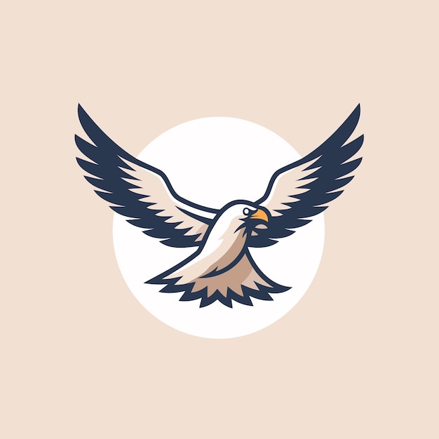 Eagle logo sjabloon Vector illustratie van een vogel met vleugels